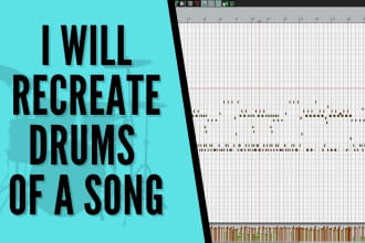 recreate drums of a popular song