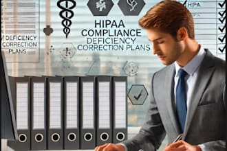 assist with health care hipaa compliance and  deficiency correction plans