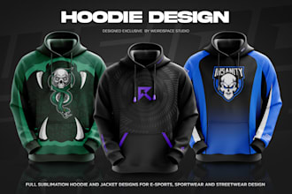 design full sublimation hoodie design