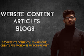 be your SEO optimized web content writer and blog writer