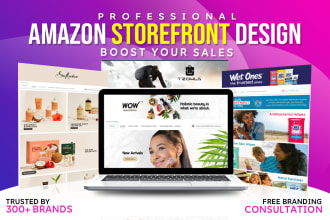 create your amazon brand store or storefront design