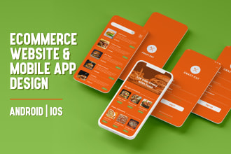 do UI UX design for ecommerce mobile app or ecommerce website