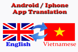 translate your Iphone or Android App into Vietnamese