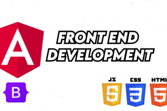 develop and fix your angular app ,bootstrap html css