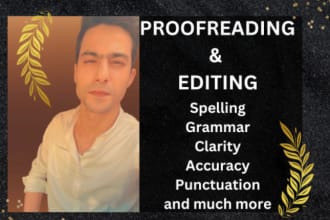professionally proofread and copy edit 1,000 words