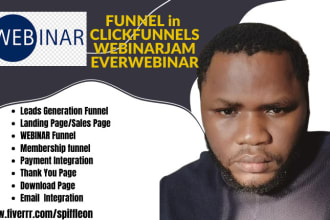 be your clickfunnels, webinarjam, everwebinar, sales funnel webinar expert