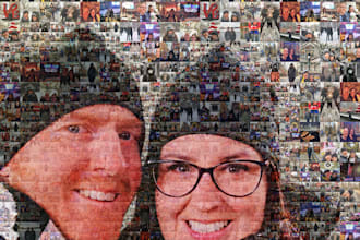 create a photo mosaic or photo collage