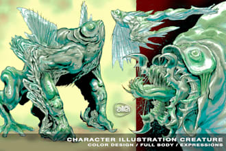 character illustrator criature and monsters
