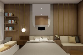 make apartment interior design and rendering