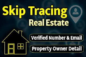 do real estate skip tracing service in low price