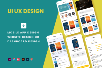 do website design, mobile app UI design, wireframing, and prototyping