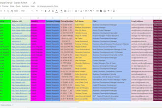 creative data entry , fast response