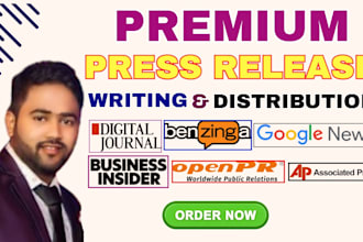 press release writing with press release distribution