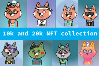 do pixel art and 2d nft art for your nft collection