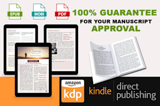 convert word pdf to epub,mobi and do KDP kindle ebook formatting