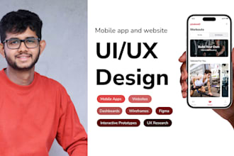 create professional and responsive UI UX designs for mobile and web apps
