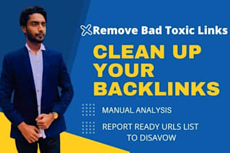 audit and disavow toxic backlinks to remove