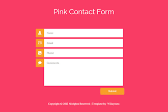 do amazing Contact form for you