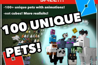 send you 100 unique roblox pets with animations quick sale
