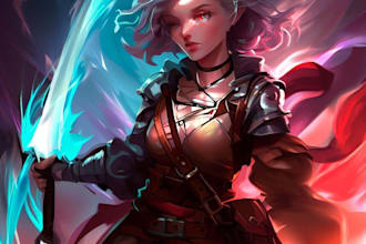 create fantasy dnd characters or dd oc character