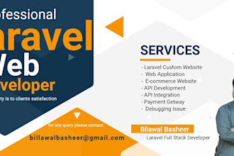 be your laravel developer and consultant