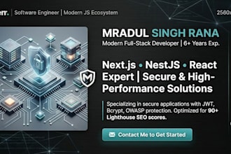 build secured performance web apps with next js and nest js