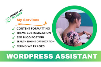 be your wordpress virtual assistant