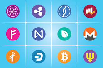 design crypto and cryptocurrency token logo for coin