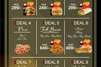 design a special menu for you