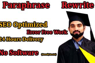 provide professional manual content rewriting and paraphrasing services