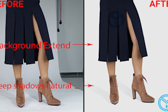shoe image retouching color change and manipulation