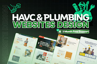 design a website for hvac and plumbing to get more service calls