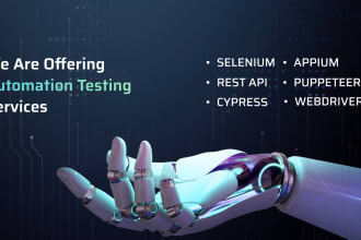 do automation testing using selenium, cypress and API