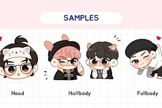 draw a cute anime oc idol chibi for you