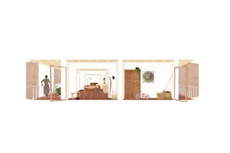 create architectural collages and ambiance illustrations