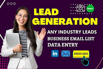 build linkedin lead generation and b2b lead generation email list