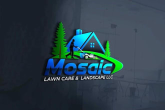 design landscaping ,agriculture and grass or lawn care logo
