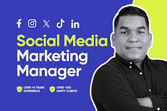 be your social media marketing manager and content creator
