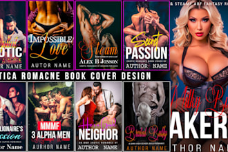 do erotic, romance book or ebook cover design