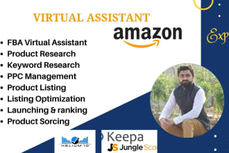 be your professional amazon  virtual assistant for private label and fba VA