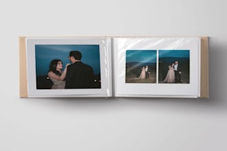 design wedding, photo, and travel modern photo album