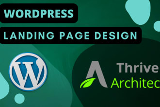 design sales page or landing page with thrive architect or thrive builder