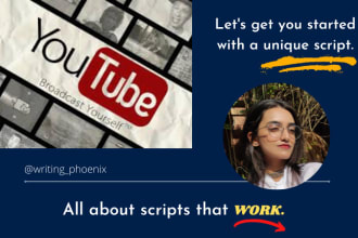 write the perfect script for your youtube videos