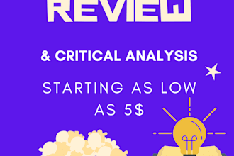 do a book and movie review for you