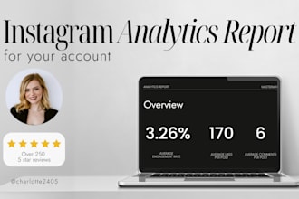 create an instagram analytics report for you