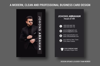 create a unique and luxury business card for you