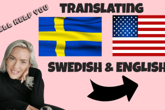 provide swedish or english transcripts from videos or audios