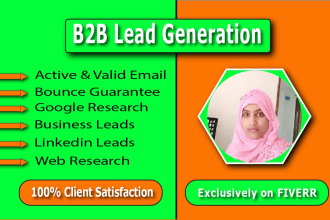 do targeted linkedin lead generation b2b sales leads email list building