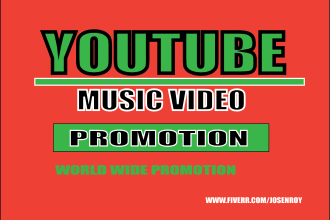 do youtube music video promotion