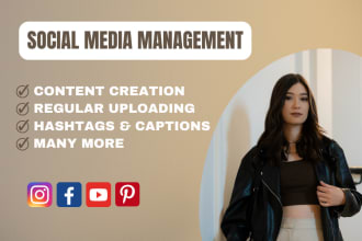 be your social media manager and content creator